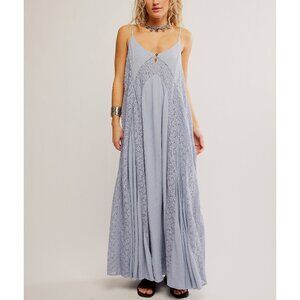 FREE PEOPLE Trail Of Flowers Maxi Dress / Dried Hydrangea